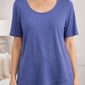 Isaac Mizrahi Classic Blue Short Sleeve Tee